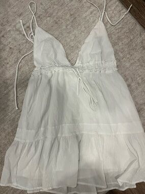 everglimmer lace mini dress white Everglimmer Lace Mini Dress White